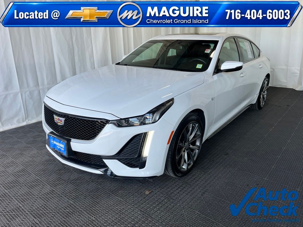 White 2020 Cadillac CT5 Sedan All-Wheel Drive Automatic