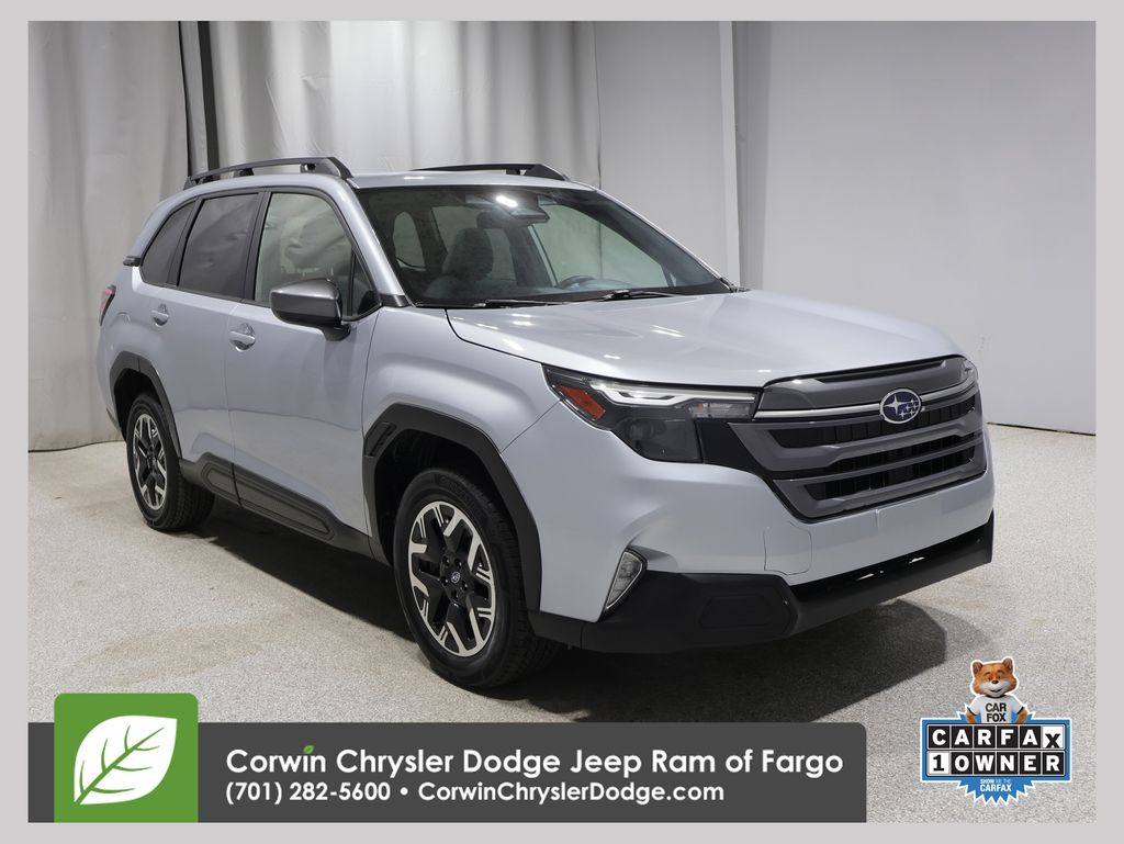 Ice Silver Metallic 2025 Subaru Forester SUV / Crossover All-Wheel Drive Continuously Variable Transmission