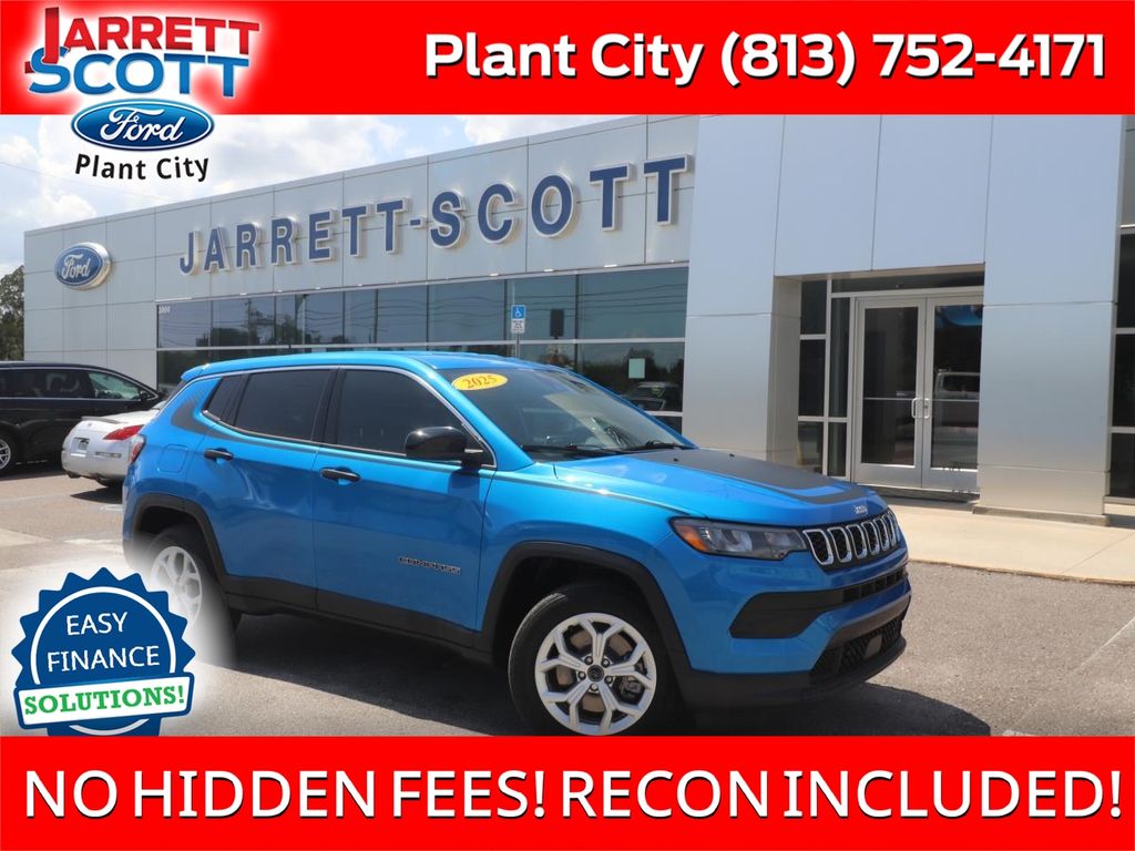 Hydro Blue Pearlcoat 2025 Jeep Compass SUV / Crossover Four-Wheel Drive 8-Speed Automatic