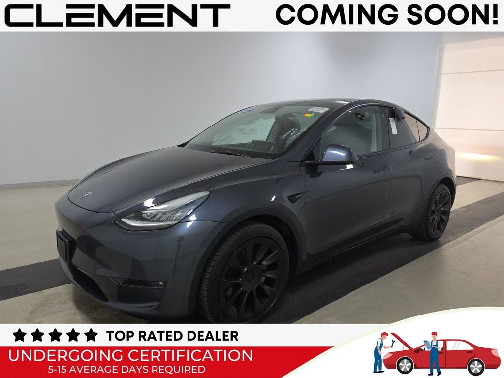 Midnight Silver Metallic 2021 Tesla Model Y SUV / Crossover All-Wheel Drive 1-Speed Automatic