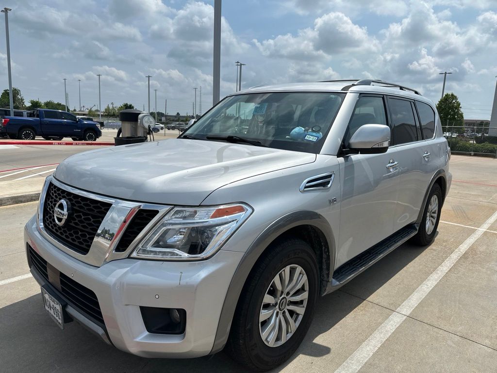 Brilliant Silver Metallic 2020 Nissan Armada SV RWD SUV / Crossover 4X2 7-Speed Automatic