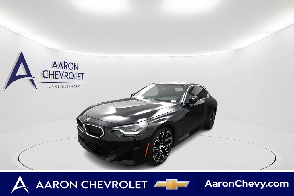 Jet Black 2022 BMW 2 Series Coupe Rear-Wheel Drive 8-Speed Automatic