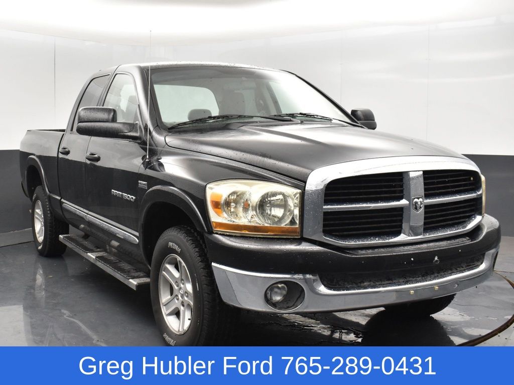 Brilliant Black Crystal Pearl 2006 Dodge RAM 1500 Pickup Truck Four-Wheel Drive 5-Speed Automatic