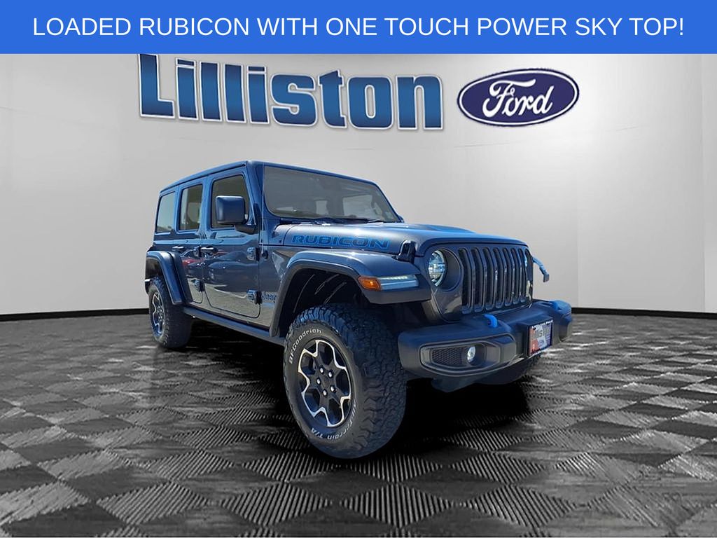 Gray (Granite Crystal Metallic Clearcoat) 2021 Jeep Wrangler 4xe Rubicon 4WD SUV / Crossover Four-Wheel Drive 8-Speed Automatic