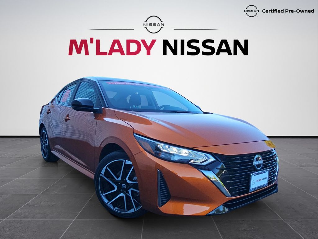 Orange Metallic 2025 Nissan Sentra Sedan Front-Wheel Drive Continuously Variable Transmission