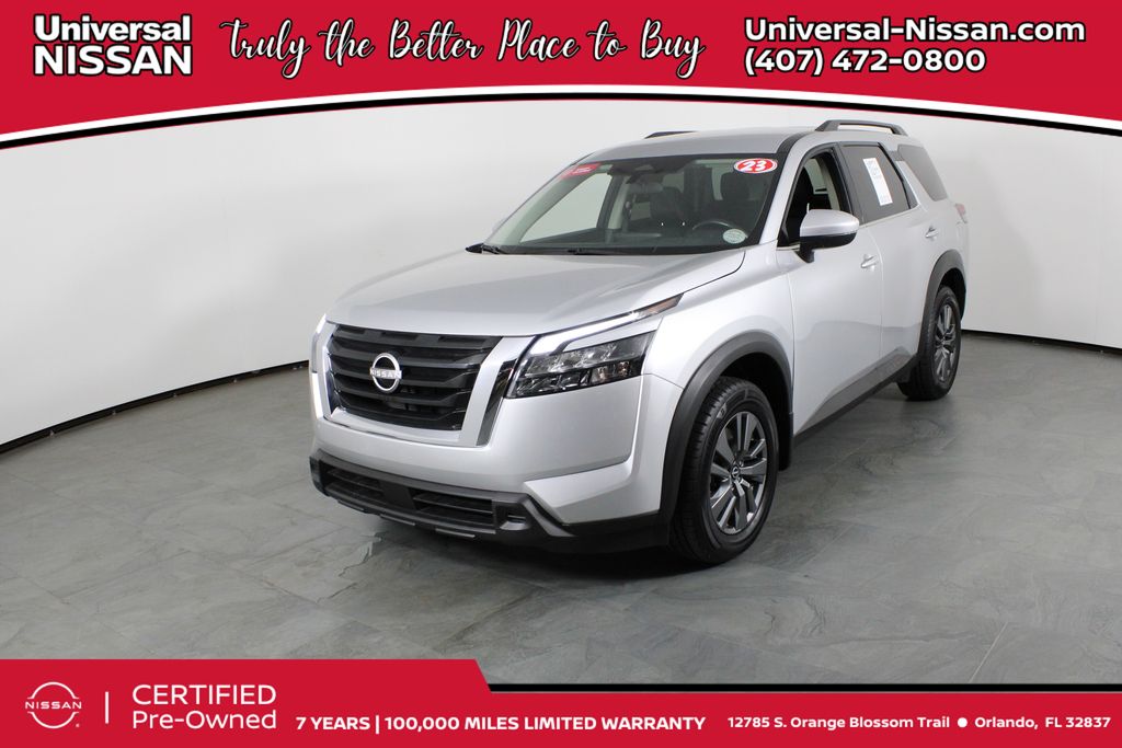 Brilliant Silver Metallic 2023 Nissan Pathfinder SUV / Crossover Front-Wheel Drive 9-Speed Automatic