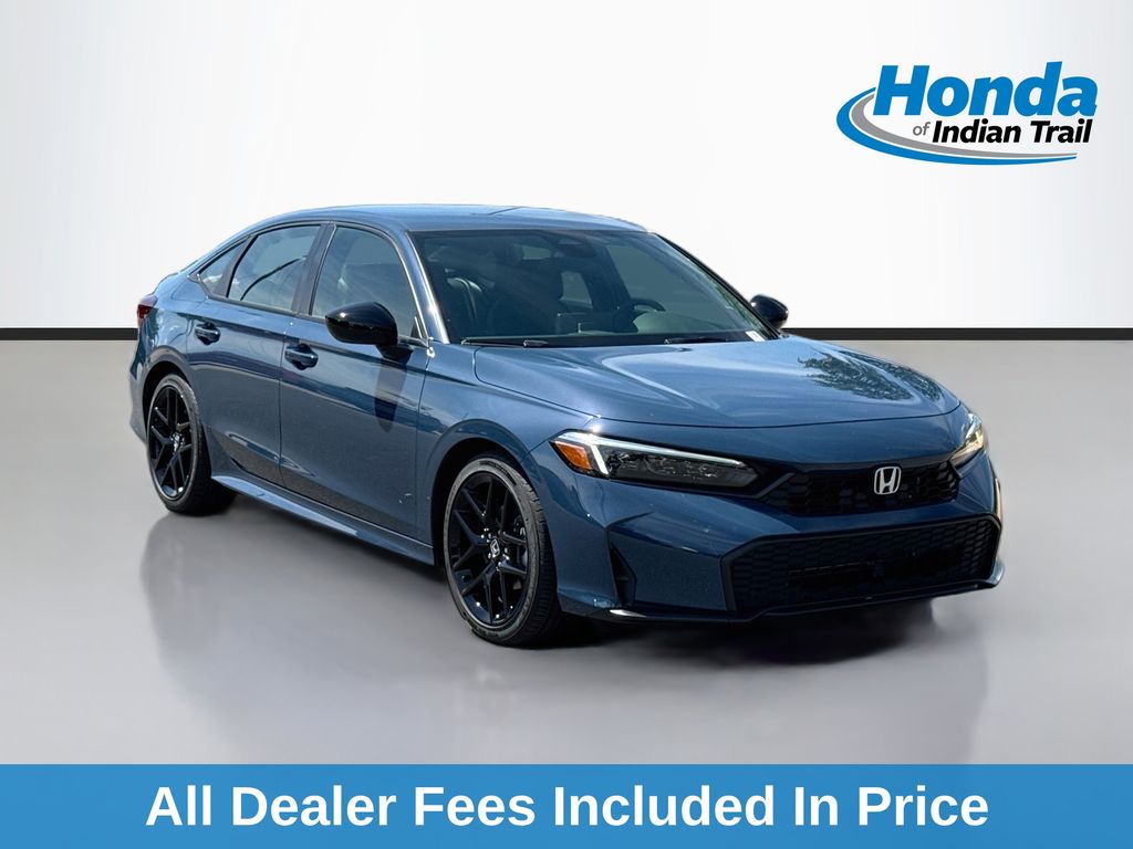 Blue Lagoon 2026 Honda Civic Sedan Front-Wheel Drive Continuously Variable Transmission