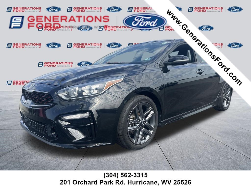 Aurora Black Pearl 2020 Kia Forte GT Line FWD Sedan Front-Wheel Drive Continuously Variable Transmission