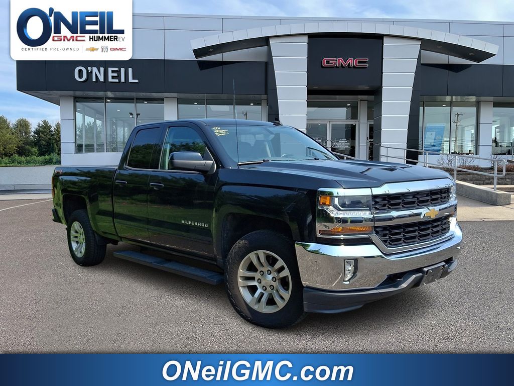 Black 2016 Chevrolet Silverado 1500 Pickup Truck Four-Wheel Drive 6-Speed Automatic Overdrive