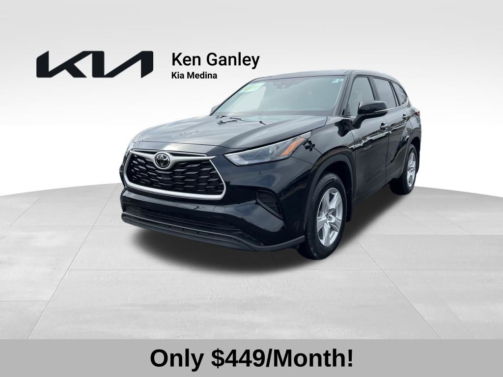 Midnight Black Metallic 2023 Toyota Highlander L FWD SUV / Crossover Front-Wheel Drive 8-Speed Automatic