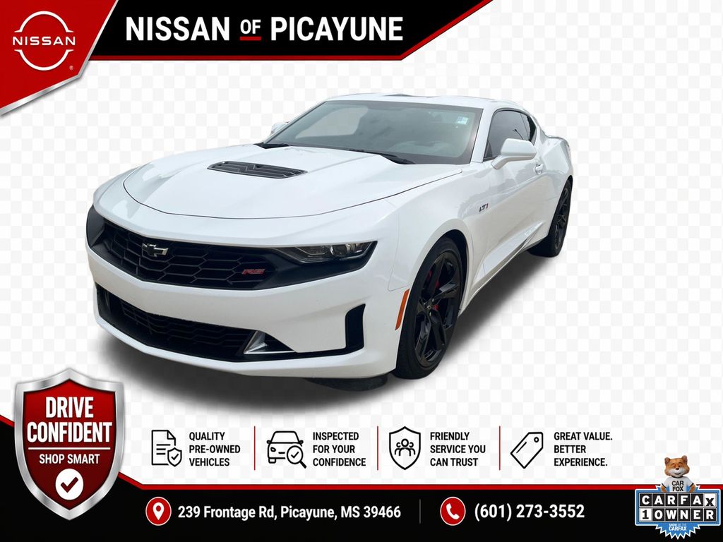Summit White 2023 Chevrolet Camaro Coupe Rear-Wheel Drive Automatic