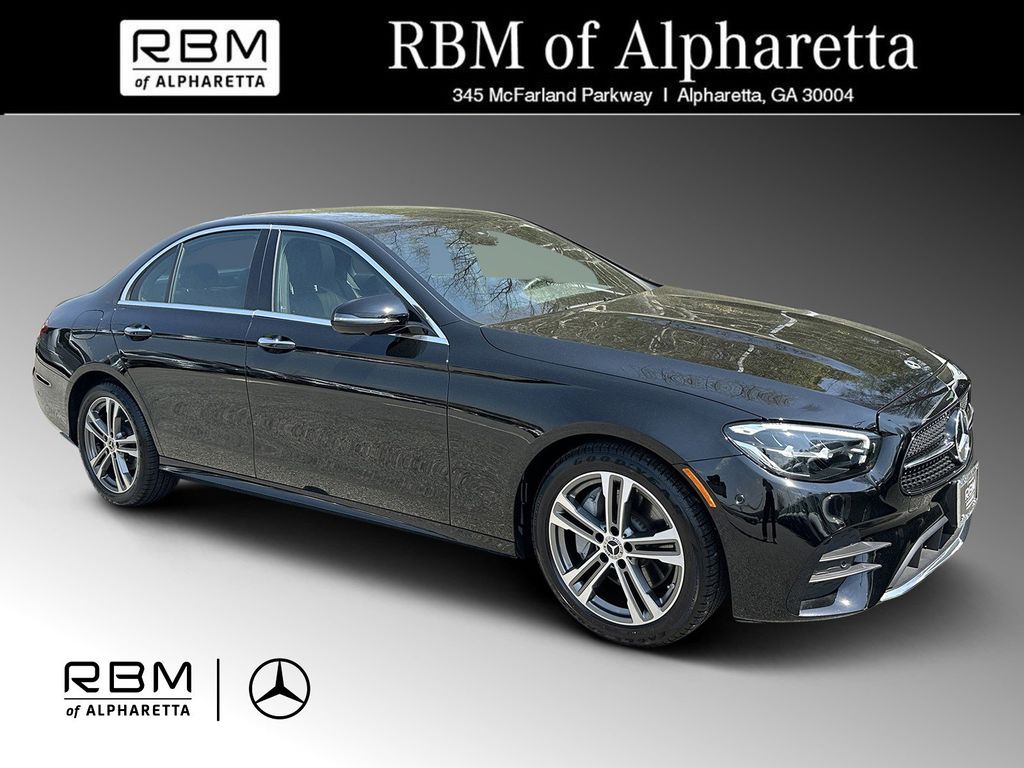 Black 2023 Mercedes-Benz E-Class E 350 4MATIC Sedan All-Wheel Drive 9-Speed Automatic