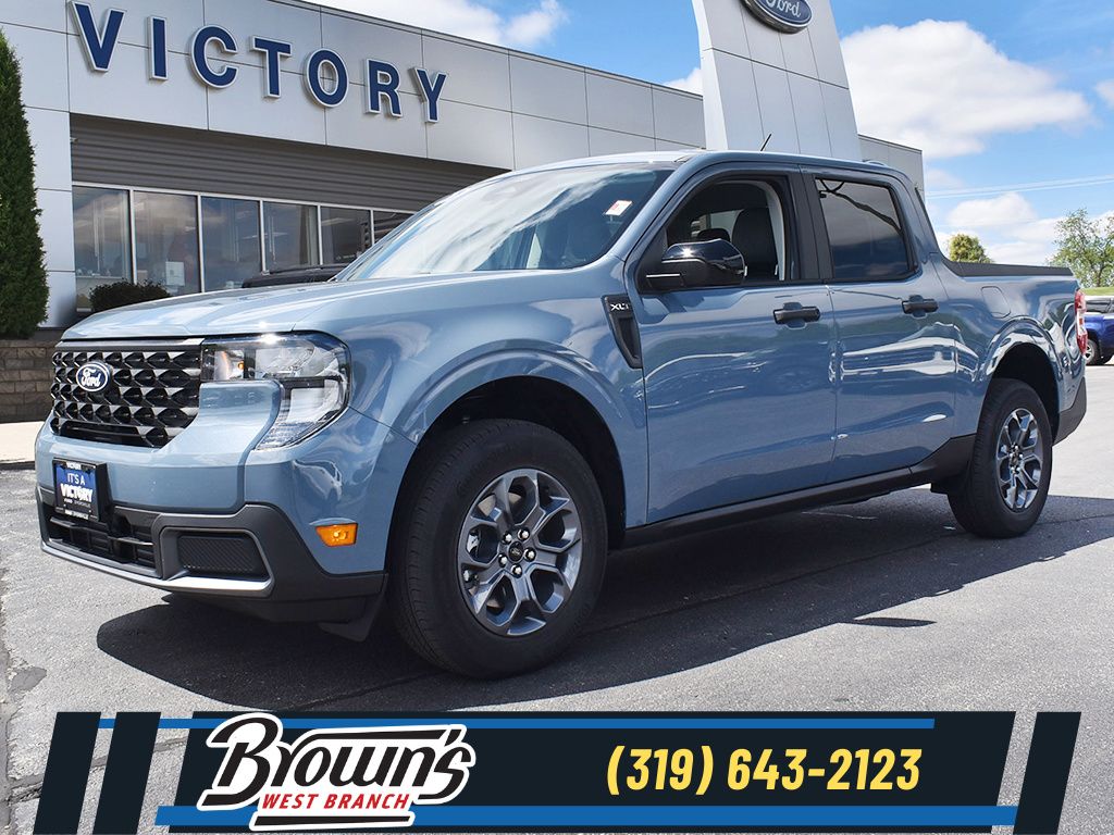 Gray 2026 Ford Maverick XLT SuperCrew AWD Pickup Truck All-Wheel Drive Continuously Variable Transmission
