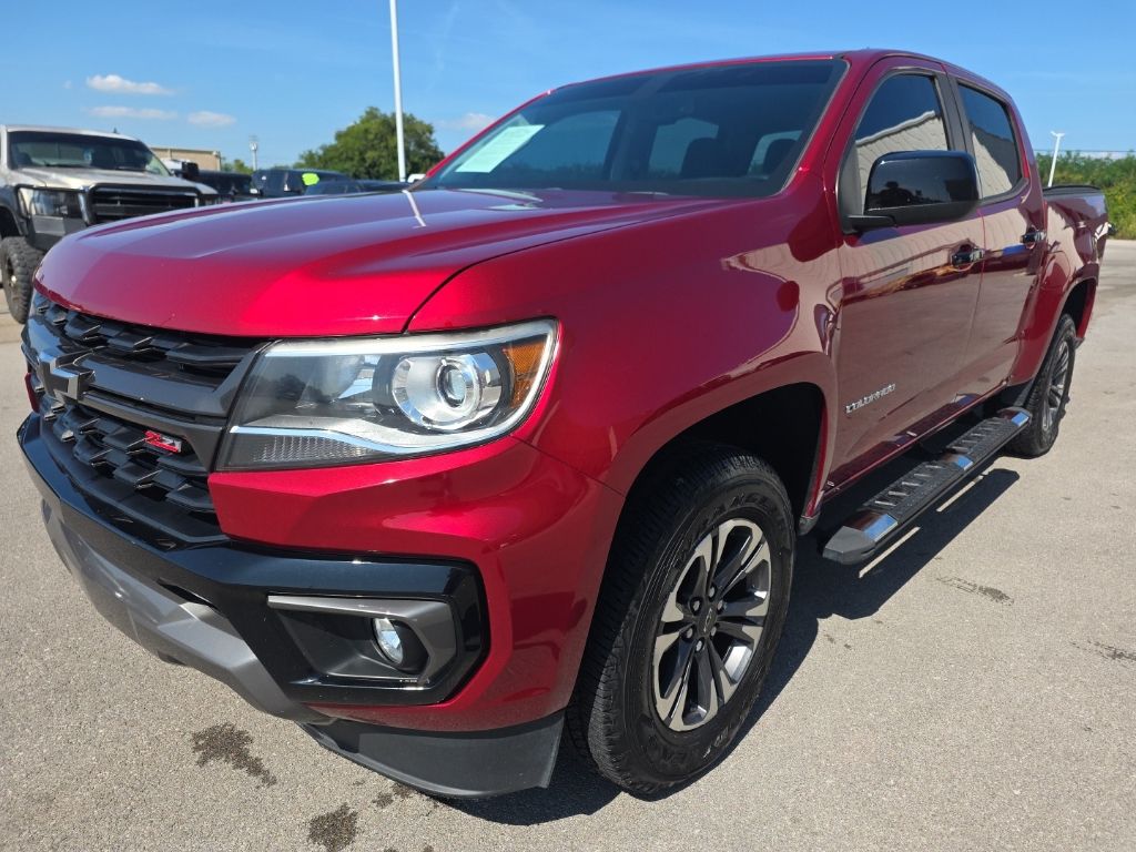 Cherry Red Tintcoat 2021 Chevrolet Colorado Pickup Truck Four-Wheel Drive 8-Speed Automatic