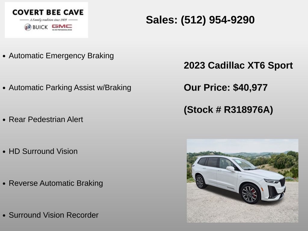 Used Car 2023 Cadillac Xt6  Sport For Sale Under $50,000 In Austin, Texas