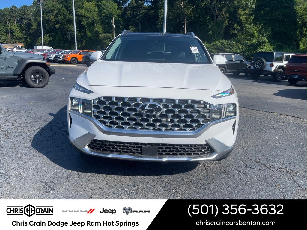 Quartz White 2023 Hyundai Santa Fe SUV / Crossover All-Wheel Drive Automatic