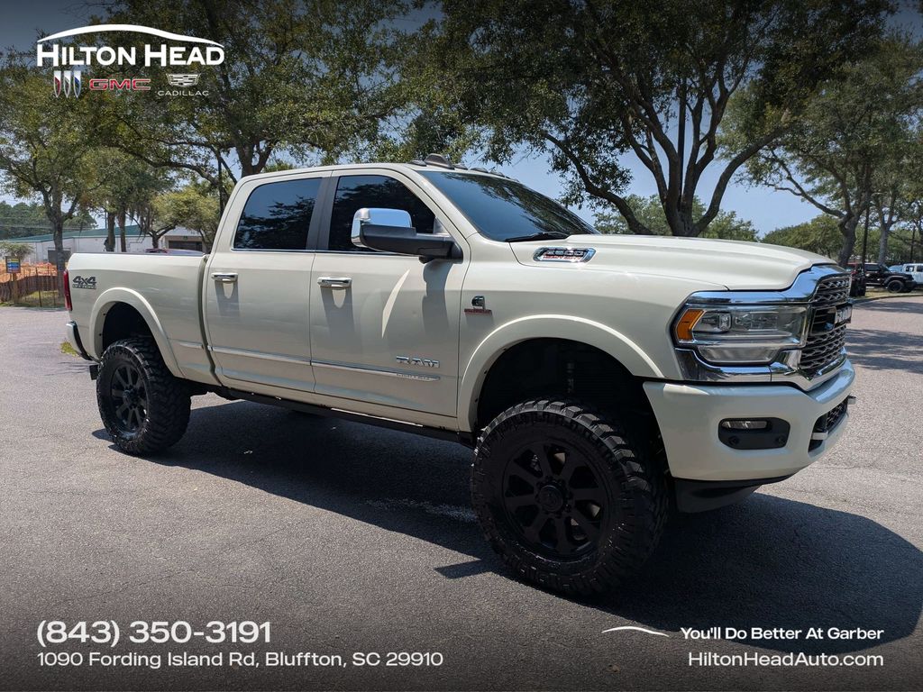Pearl White 2020 RAM 2500 Pickup Truck Four-Wheel Drive 6-Speed Automatic