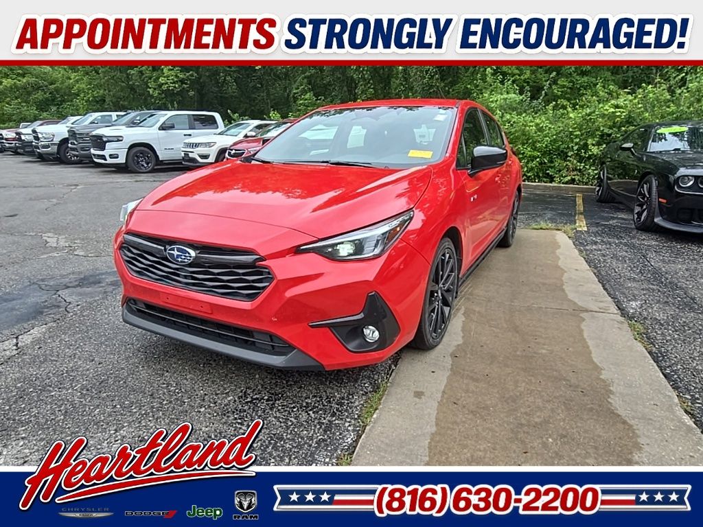 Pure Red 2024 Subaru Impreza Wagon All-Wheel Drive Continuously Variable Transmission