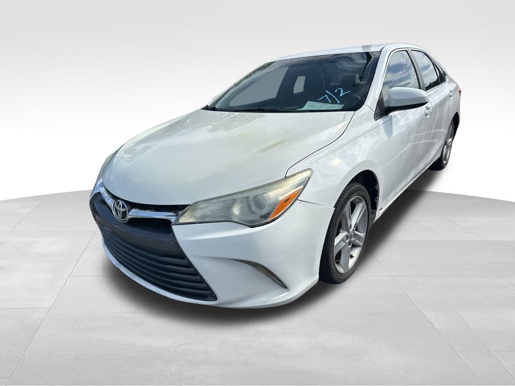 2015 White Toyota Camry LE FWD Sedan