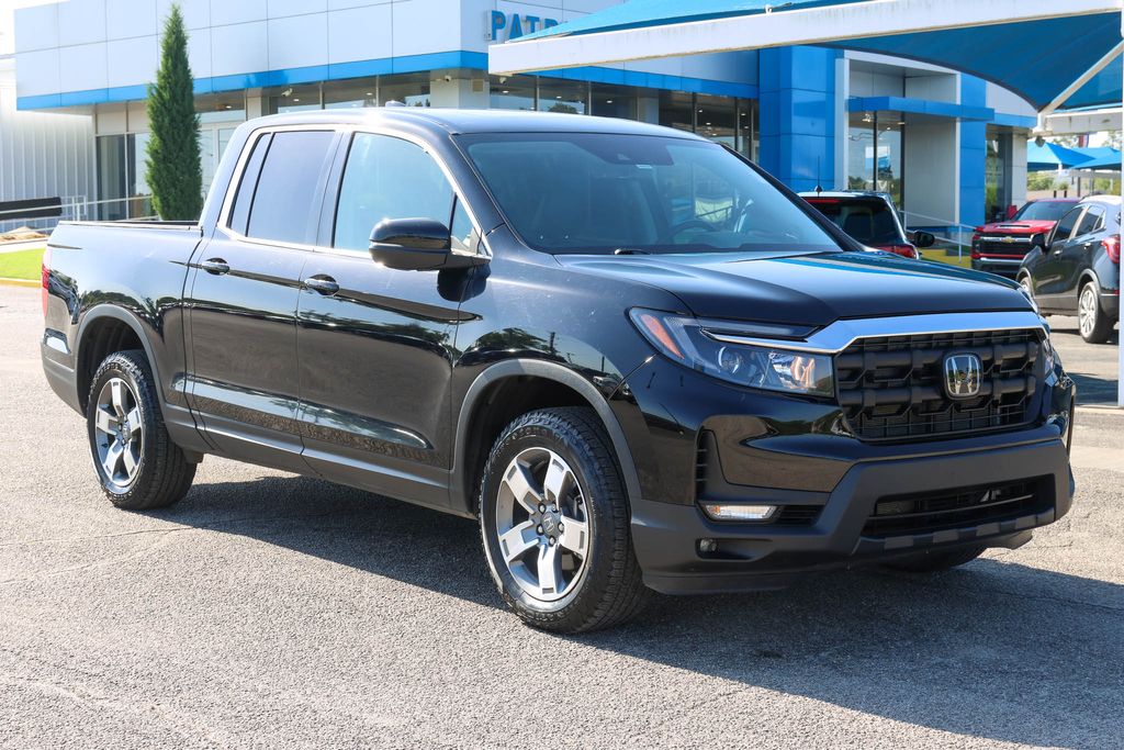 Crystal Black Pearl 2024 Honda Ridgeline Pickup Truck All-Wheel Drive 9-Speed Automatic