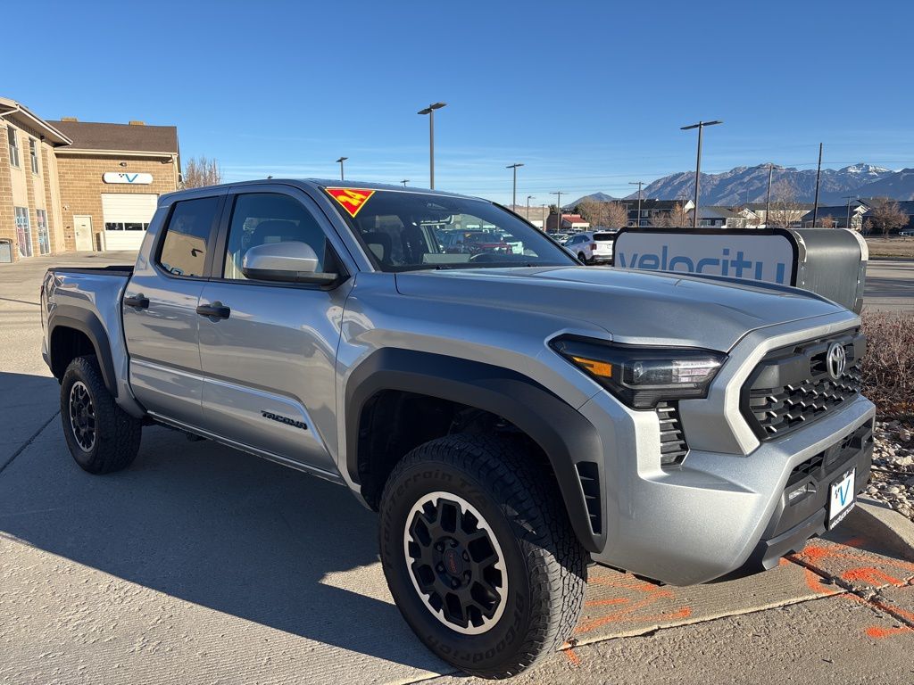 Celestial Silver Metallic 2024 Toyota Tacoma Pickup Truck Four-Wheel Drive 8-Speed Automatic