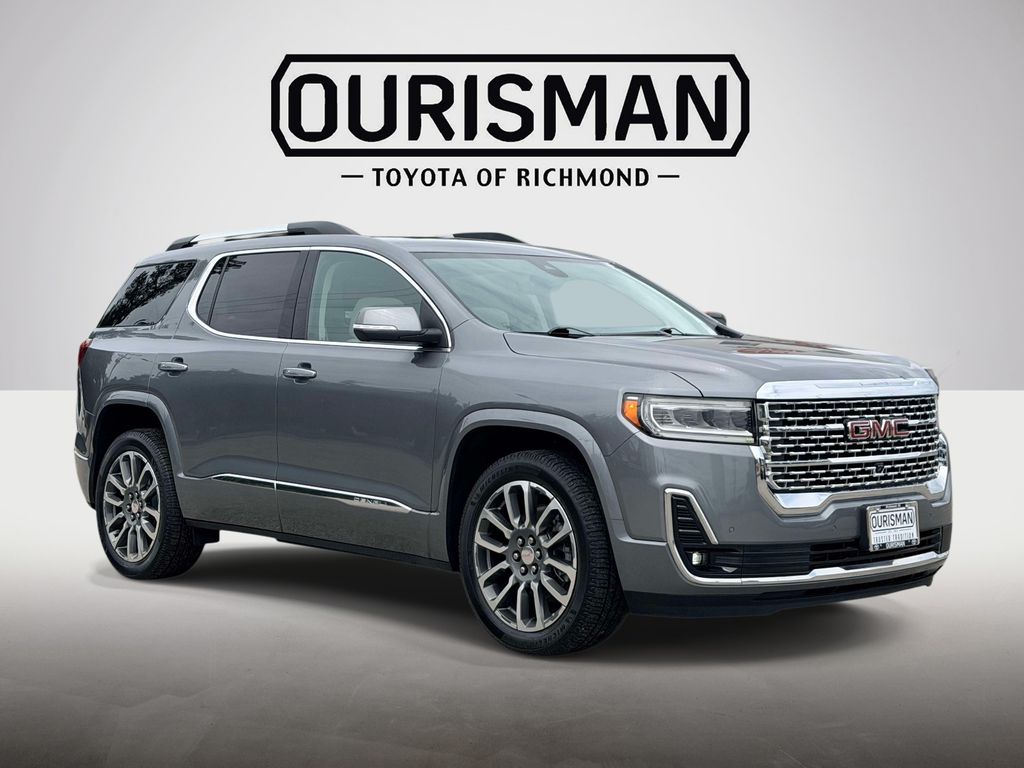 Gray (Satin Steel Metallic) 2022 GMC Acadia Denali AWD SUV / Crossover Four-Wheel Drive 9-Speed Automatic