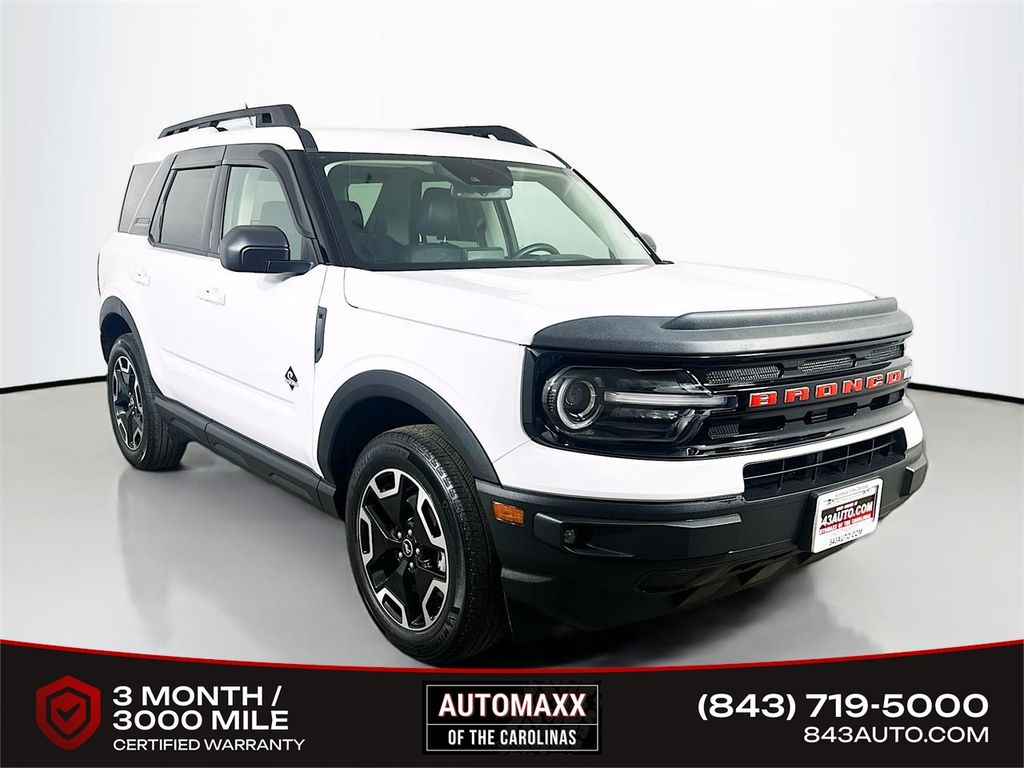 Oxford White 2023 Ford Bronco Sport Outer Banks AWD SUV / Crossover All-Wheel Drive 8-Speed Automatic