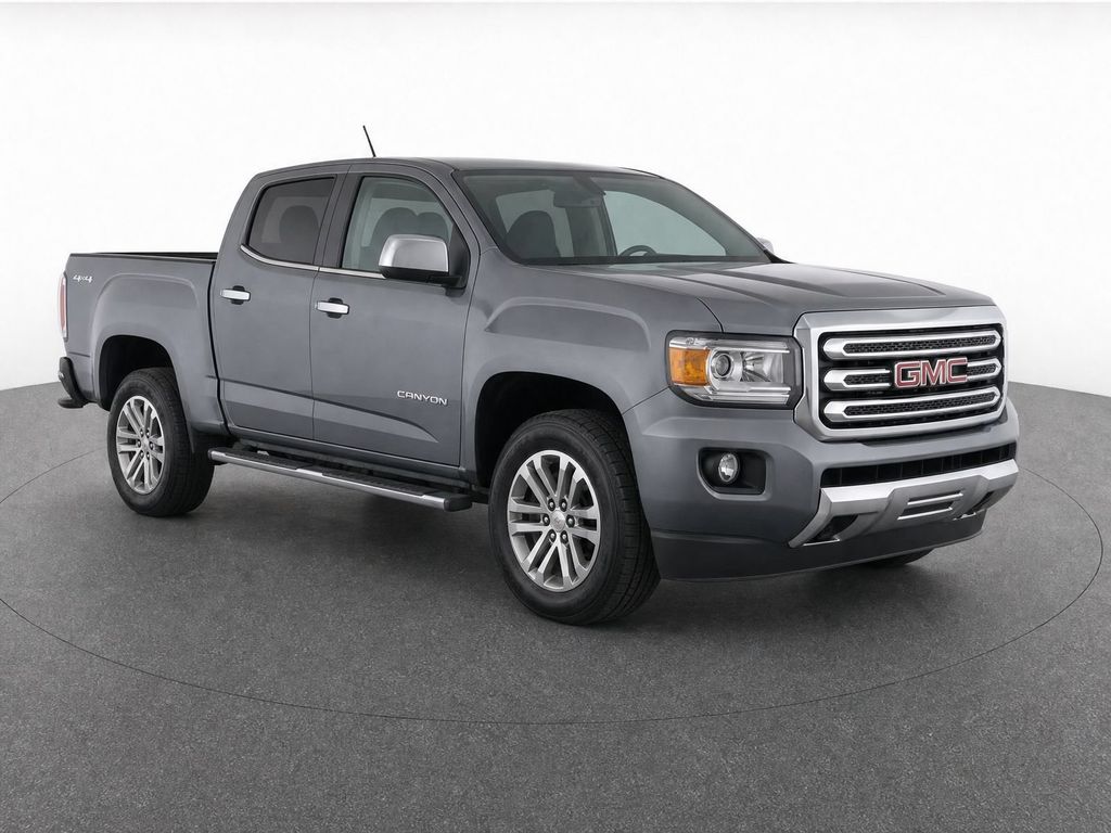 Gray (Satin Steel Metallic) 2020 GMC Canyon Pickup Truck Four-Wheel Drive 8-Speed Automatic