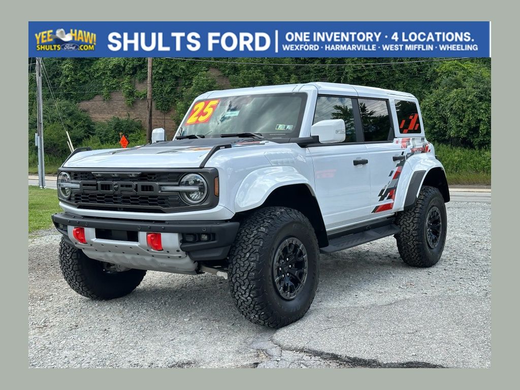 Oxford White 2025 Ford Bronco Raptor SUV / Crossover Four-Wheel Drive Automatic