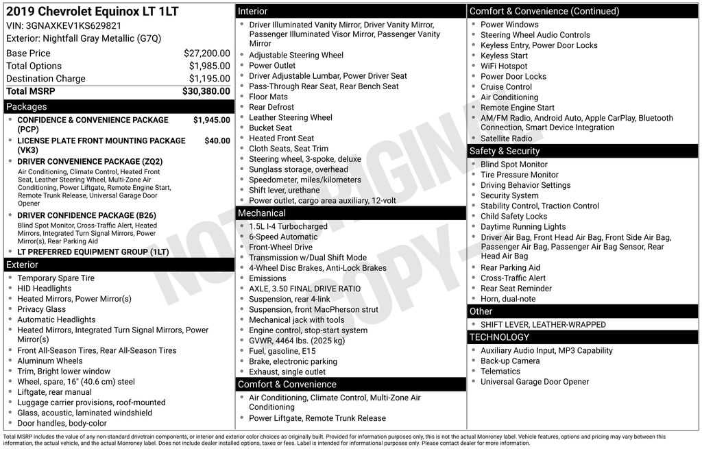 Used 2019 Chevrolet Equinox SUV