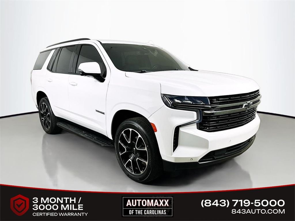 Summit White 2021 Chevrolet Tahoe RST RWD SUV / Crossover 4X2