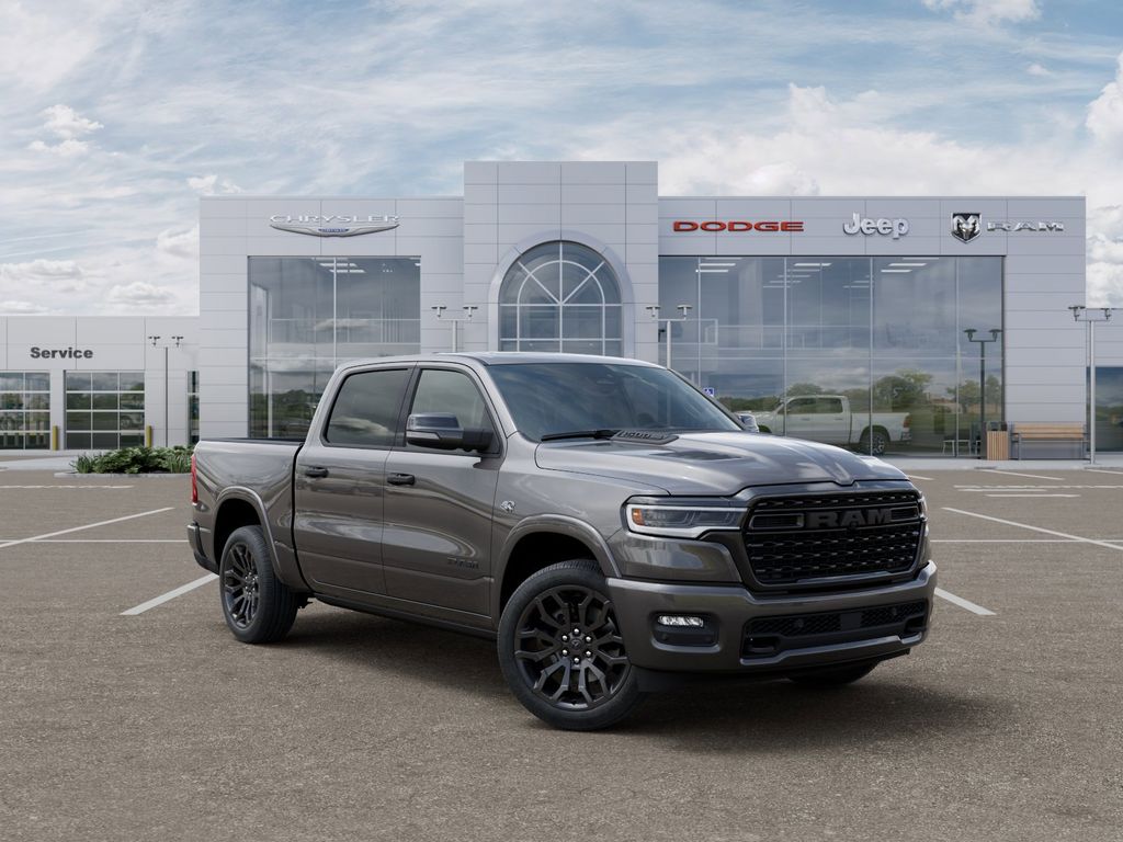 Gray (Granite Crystal Metallic Clearcoat) 2026 RAM 1500 Limited Crew Cab 4WD Pickup Truck Four-Wheel Drive Automatic