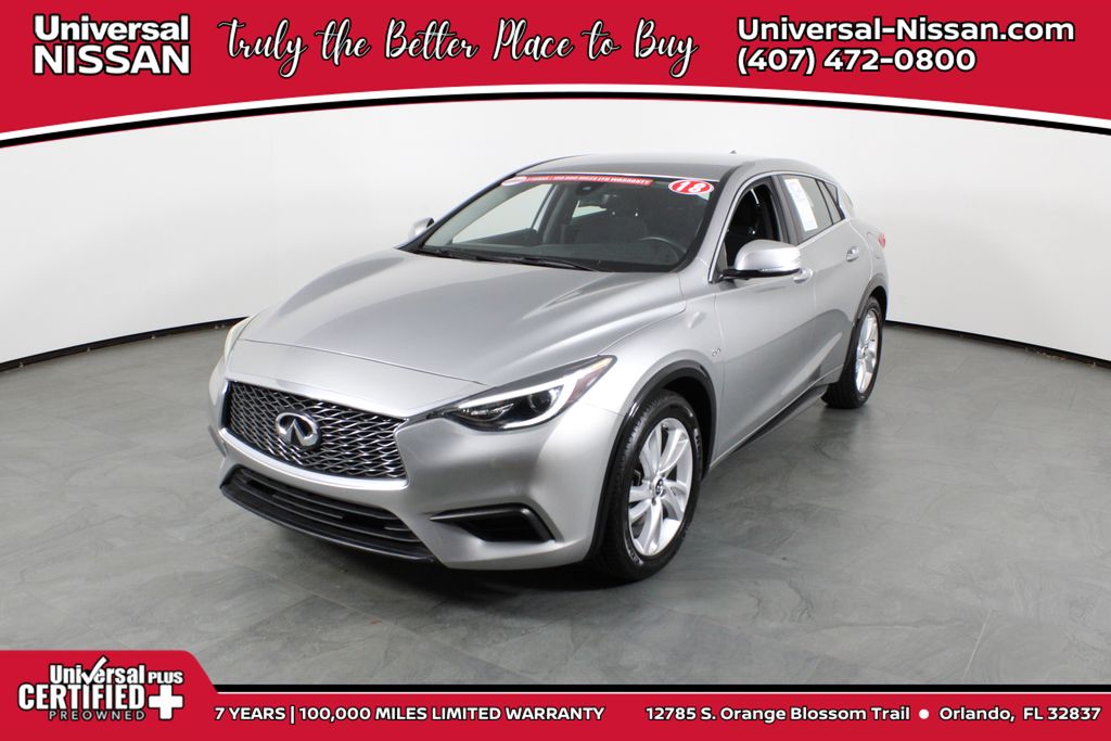 Silver 2018 INFINITI QX30 FWD SUV / Crossover Front-Wheel Drive 7-Speed Automatic Overdrive