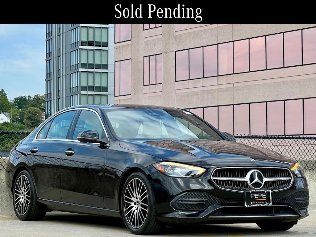 Black 2022 Mercedes-Benz C-Class Sedan All-Wheel Drive 9-Speed Automatic