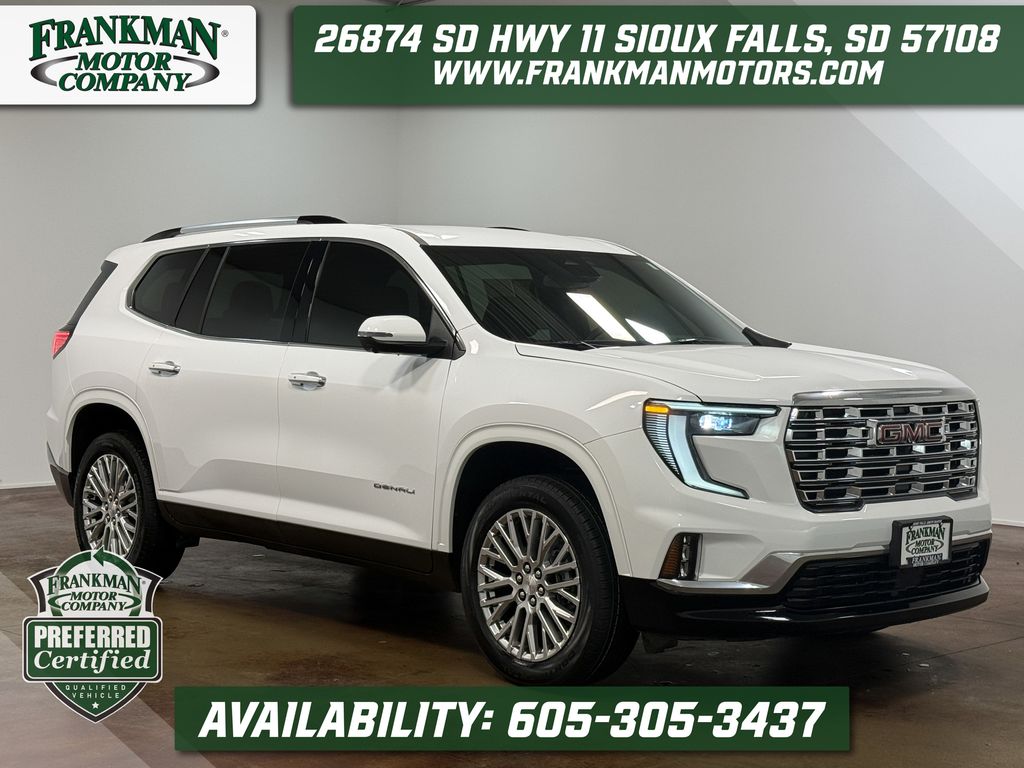 Summit White 2024 GMC Acadia SUV / Crossover Front-Wheel Drive 8-Speed Automatic