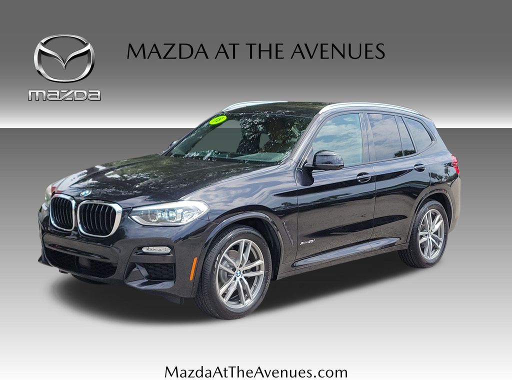 Black Sapphire Metallic 2018 BMW X3 SUV / Crossover All-Wheel Drive 8-Speed Automatic