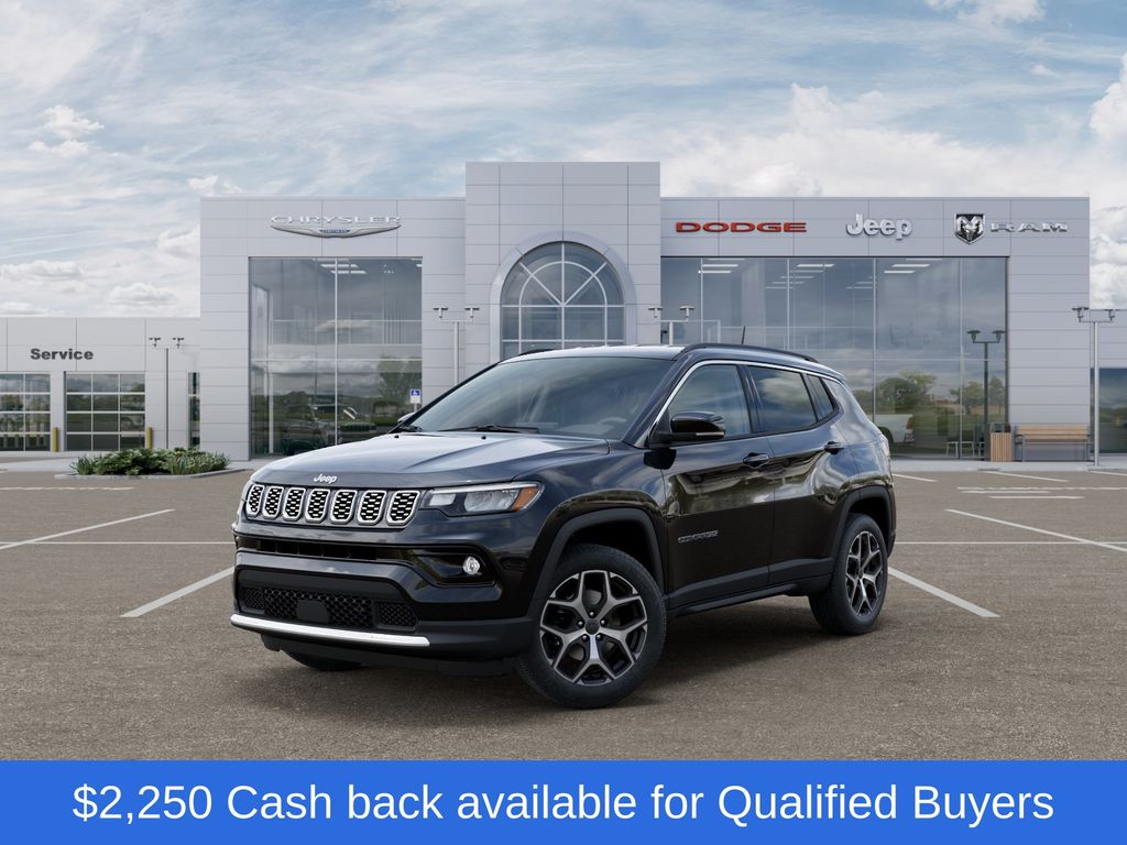 Diamond Black 2026 Jeep Compass SUV / Crossover Four-Wheel Drive 8-Speed Automatic