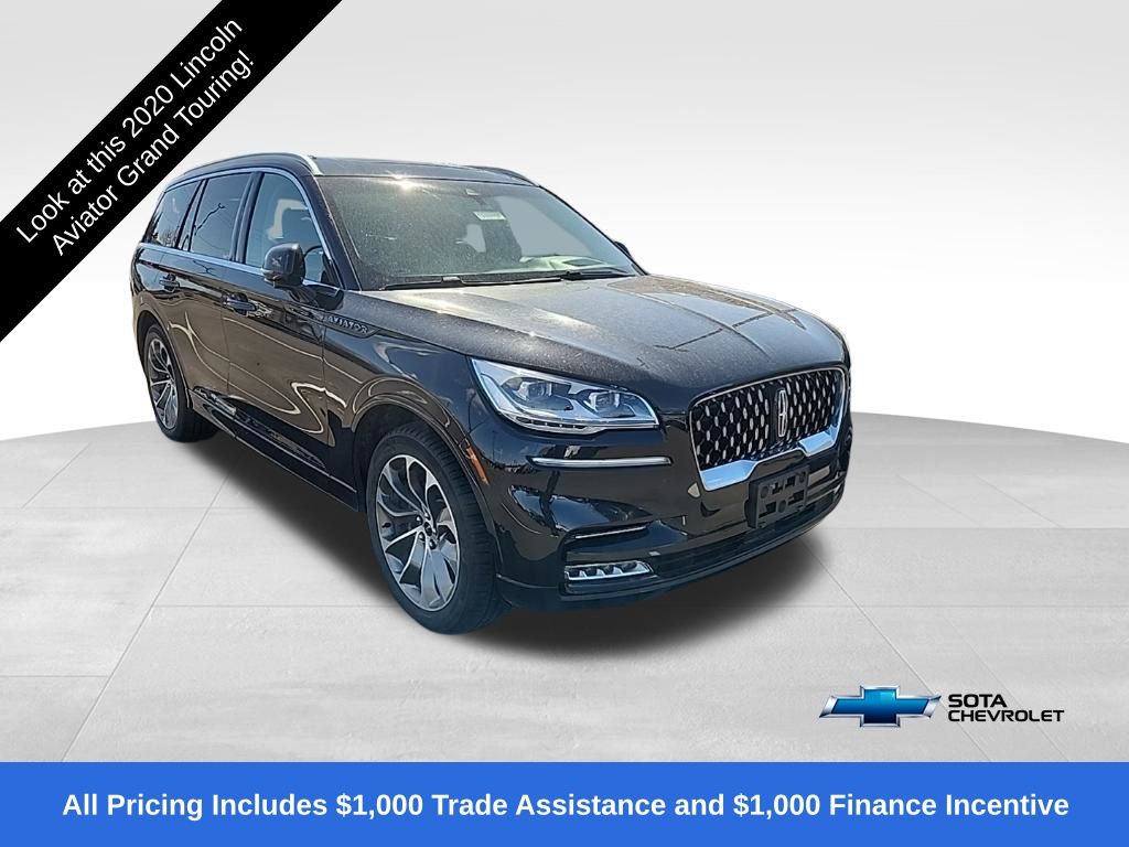 Infinite Black Metallic 2020 Lincoln Aviator Grand Touring AWD SUV / Crossover All-Wheel Drive Automatic
