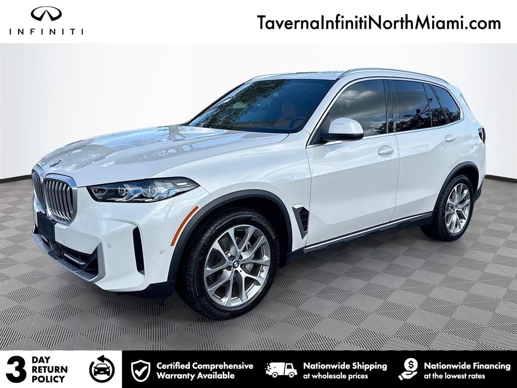White Metallic 2024 BMW X5 SUV / Crossover All-Wheel Drive 8-Speed Automatic