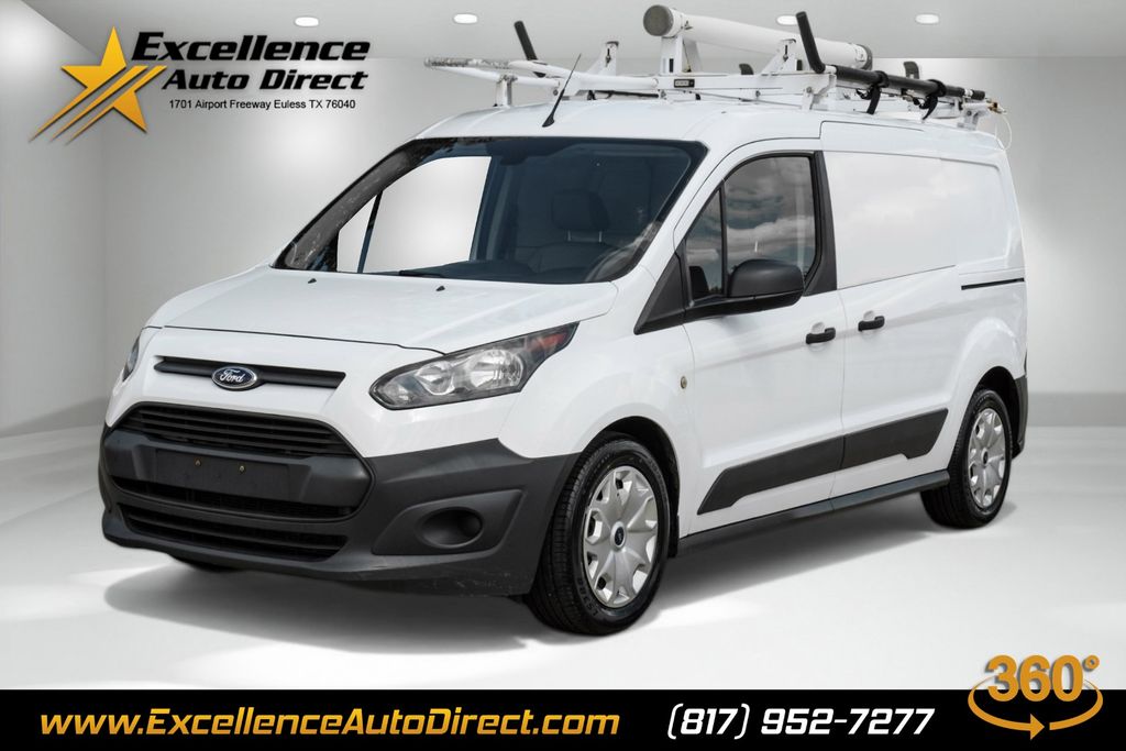 Frozen White 2016 Ford Transit Connect Cargo XL LWB FWD with Rear Cargo Doors Van Front-Wheel Drive 6-Speed Automatic