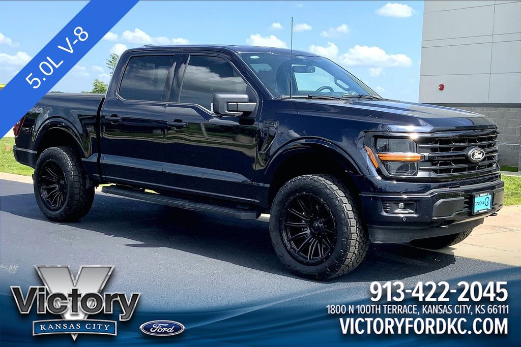Antimatter Blue Metallic 2024 Ford F-150 Pickup Truck Four-Wheel Drive Automatic