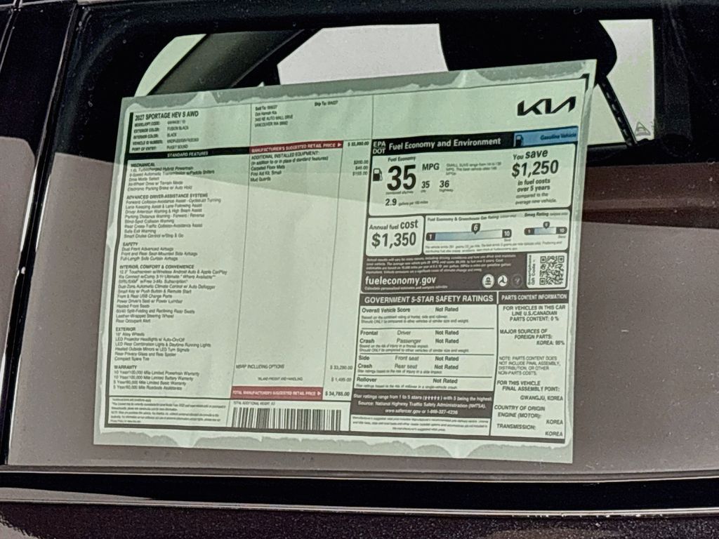 2027 Kia Sportage Hybrid S