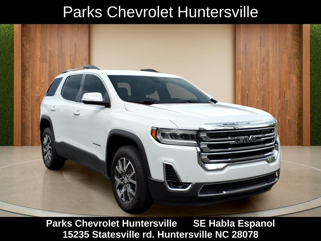 Summit White 2022 GMC Acadia SLT FWD SUV / Crossover Front-Wheel Drive 9-Speed Automatic
