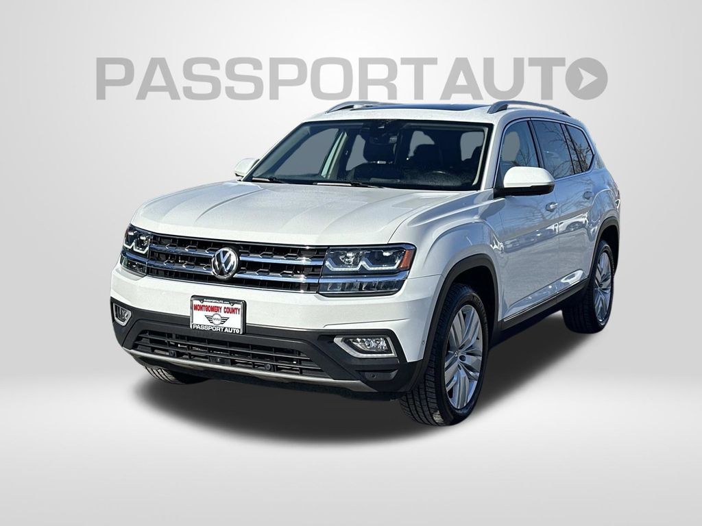Pure White 2019 Volkswagen Atlas SEL Premium 4Motion SUV / Crossover All-Wheel Drive Automatic