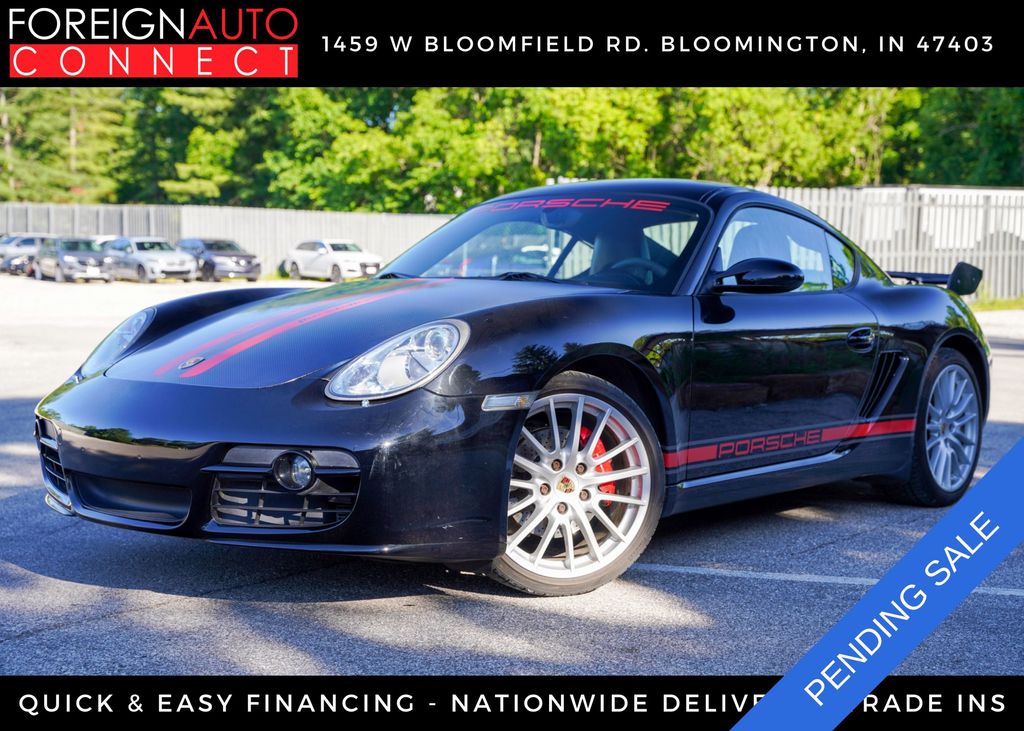 Black 2008 Porsche Cayman S Coupe Rear-Wheel Drive 6-Speed Manual Overdrive