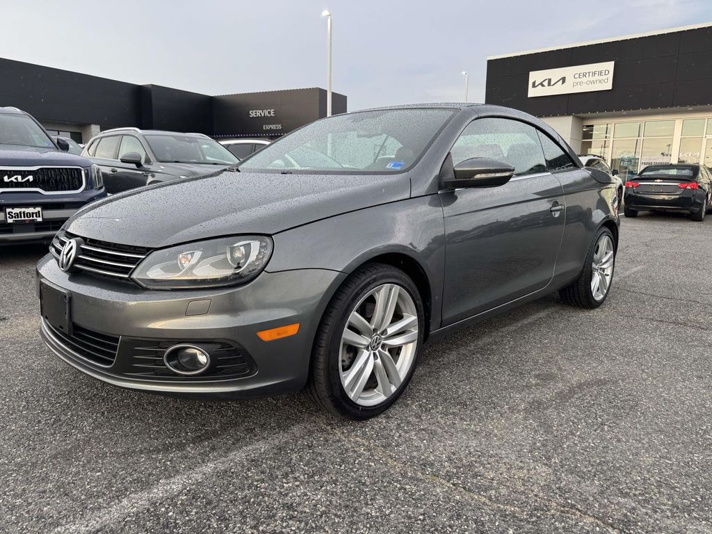 Indium Gray 2014 Volkswagen Eos Convertible Front-Wheel Drive 6-Speed Dual Clutch