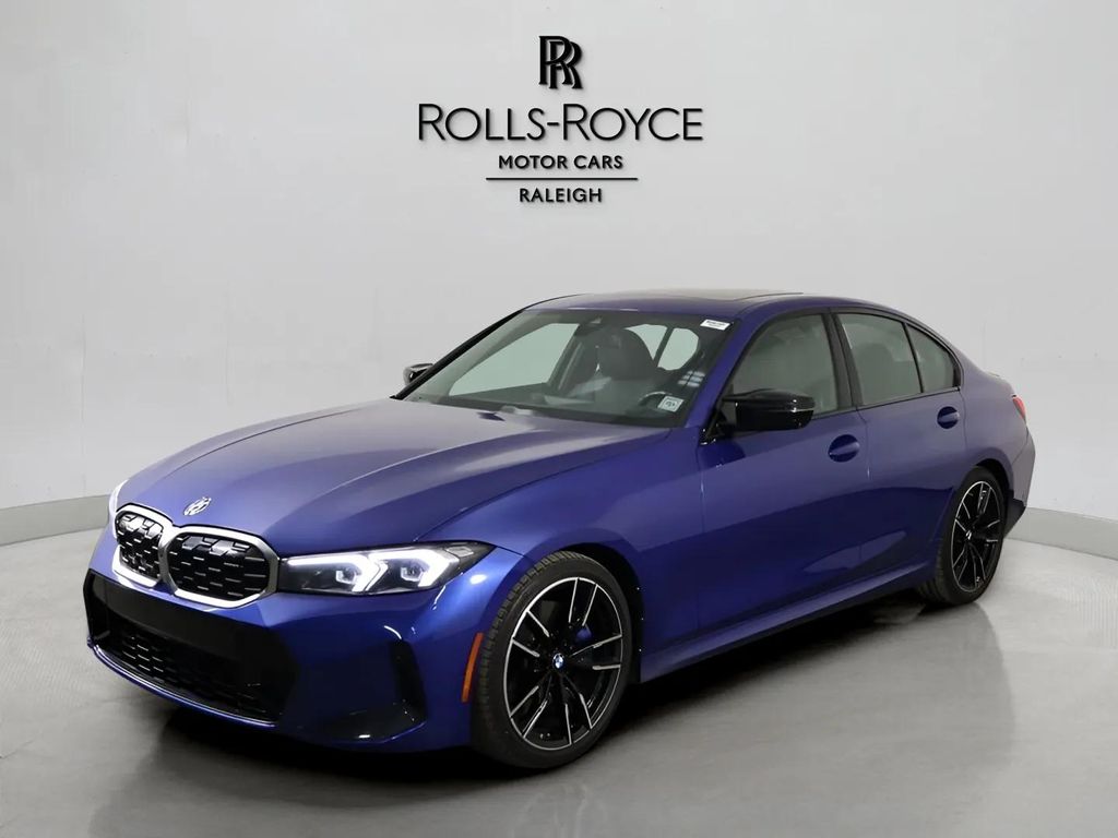 Portimao Blue Metallic 2024 BMW 3 Series Sedan Rear-Wheel Drive 8-Speed Automatic