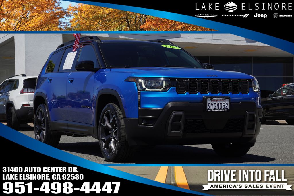 Hydro Blue Pearlcoat 2026 Jeep Cherokee SUV / Crossover Four-Wheel Drive Continuously Variable Transmission