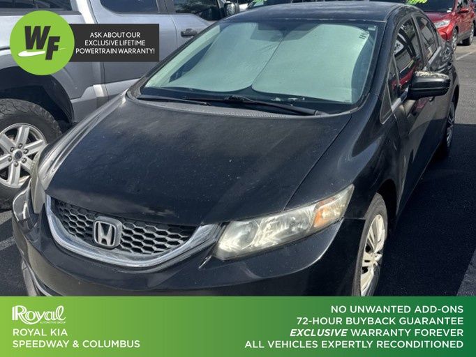 Gray 2015 Honda Civic Sedan Front-Wheel Drive Continuously Variable Transmission