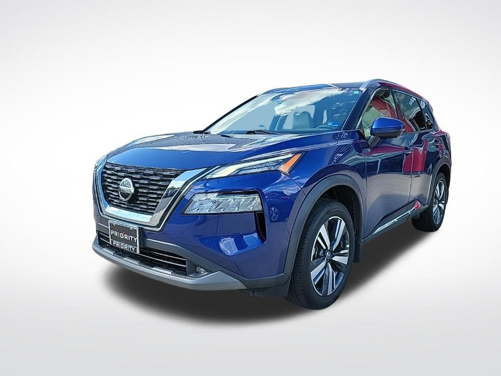 Caspian Blue Metallic 2021 Nissan Rogue SUV / Crossover All-Wheel Drive Continuously Variable Transmission
